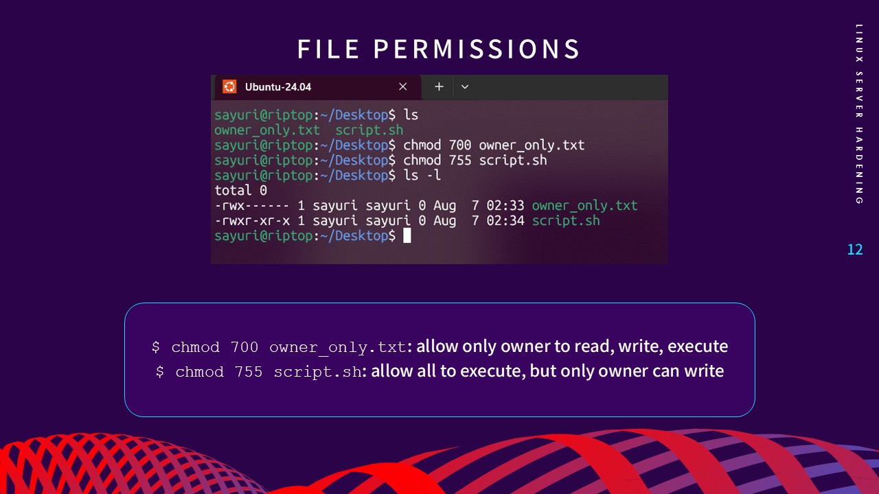 Set Up File Permissions slide