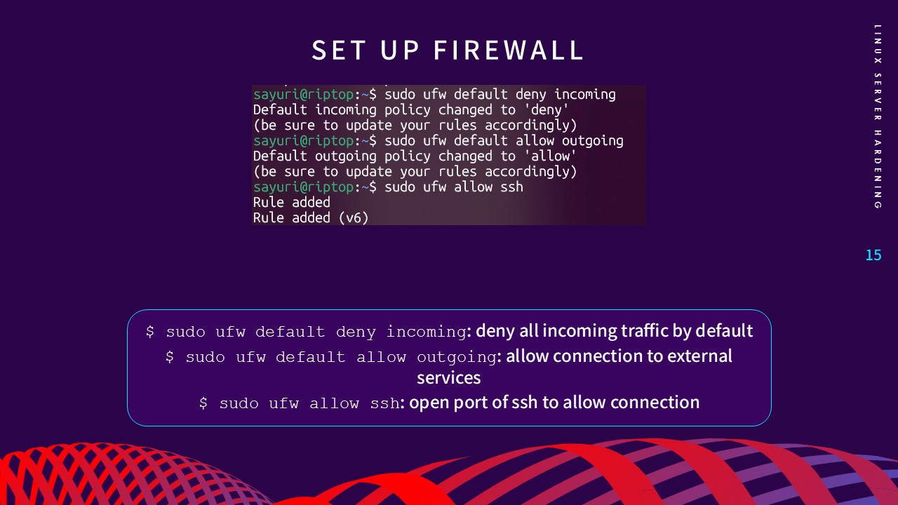 Firewall slide